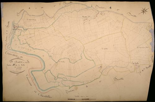 Saint-André-en-Morvan, cadastre ancien : plan parcellaire de la section B dite d'Ouche, feuille 4