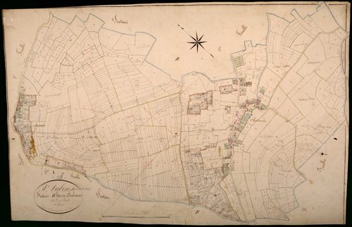 Saint-Aubin-des-Chaumes, cadastre ancien : plan parcellaire de la section B dite de Chalvron, feuille 2