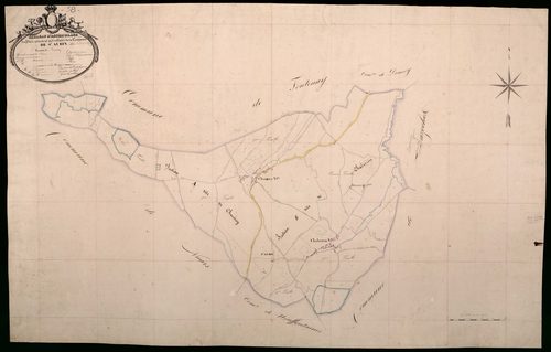 Saint-Aubin-des-Chaumes, cadastre ancien : tableau d'assemblage