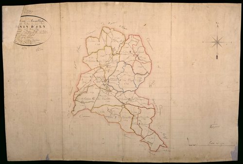 Saint-Benin-d'Azy, cadastre ancien : tableau d'assemblage