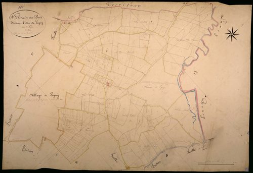 Saint-Benin-des-Bois, cadastre ancien : plan parcellaire de la section A dite de Ligny, feuille 1