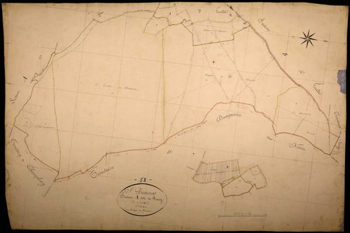 Saint-Bonnot, cadastre ancien : plan parcellaire de la section A dite du Bourg, feuille 4