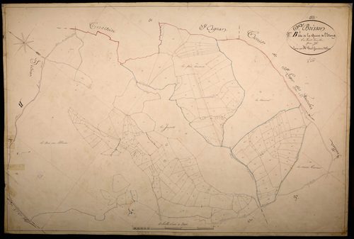 Saint-Brisson, cadastre ancien : plan parcellaire de la section B dite de la Queue de l'Étang, feuille 2