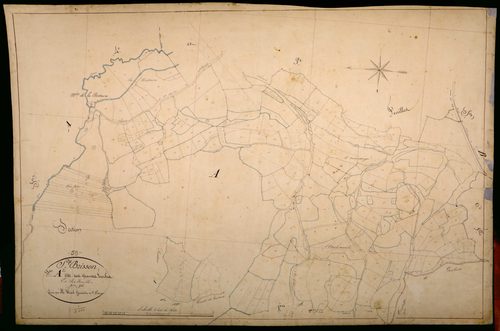 Saint-Brisson, cadastre ancien : plan parcellaire de la section A dite des Grandes Fourches, feuille 2