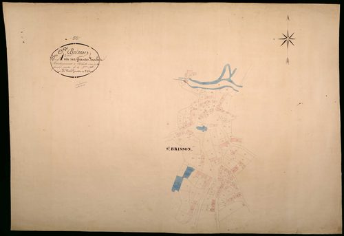 Saint-Brisson, cadastre ancien : plan parcellaire de la section A dite des Grandes Fourches, feuille 3, développement