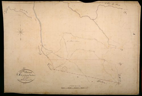 Saint-Brisson, cadastre ancien : plan parcellaire de la section A dite des Grandes Fourches, feuille 1