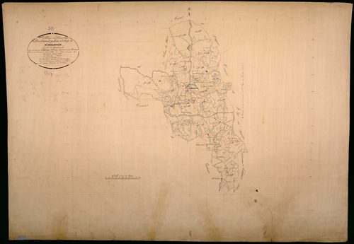 Saint-Brisson, cadastre ancien : tableau d'assemblage