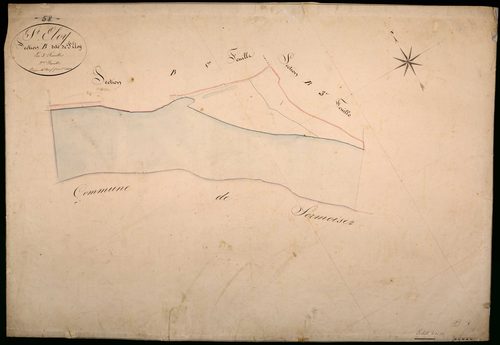 Saint-Éloi, cadastre ancien : plan parcellaire de la section B dite de Saint-Éloi, feuille 2