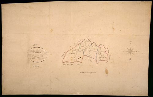 Saint-Firmin, cadastre ancien : tableau d'assemblage