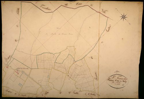 Saint-Franchy, cadastre ancien : plan parcellaire de la section C dite du Bourg, feuille 2