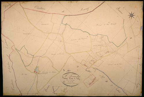 Saint-Franchy, cadastre ancien : plan parcellaire de la section A dite de Sancy, feuille 2