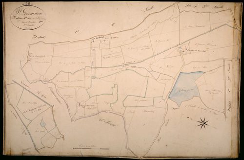 Saint-Germain-Chassenay, cadastre ancien : plan parcellaire de la section C dite de Saint-Germain, feuille 2
