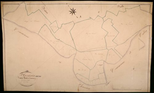 Saint-Germain-des-Bois, cadastre ancien : plan parcellaire de la section A dite de Cervenon, feuille 2