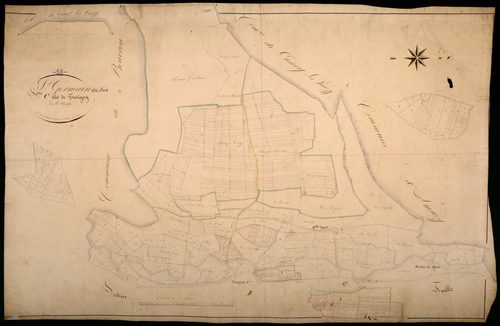 Saint-Germain-des-Bois, cadastre ancien : plan parcellaire de la section C dite de Turigny