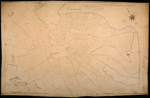 Saint-Germain-des-Bois, cadastre ancien : plan parcellaire de la section A dite de Cervenon, feuille 1