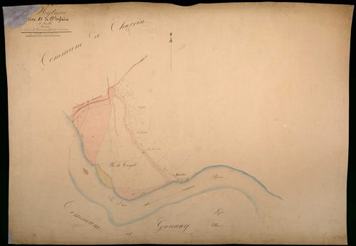Saint-Hilaire-Fontaine, cadastre ancien : plan parcellaire de la section D dite de Saint-Hilaire, feuille 1, annexe