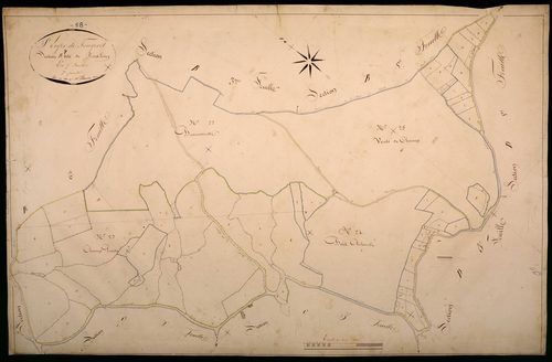 Saint-Léger-de-Fougeret, cadastre ancien : plan parcellaire de la section B dite de Bouteloin, feuille 7