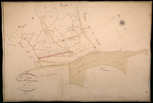 Saint-Léger-des-Vignes, cadastre ancien : plan parcellaire de la section B dite des Valettes, feuille 4