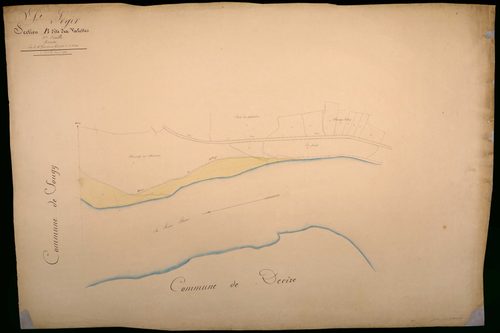 Saint-Léger-des-Vignes, cadastre ancien : plan parcellaire de la section B dite des Valettes, feuille 3, annexe