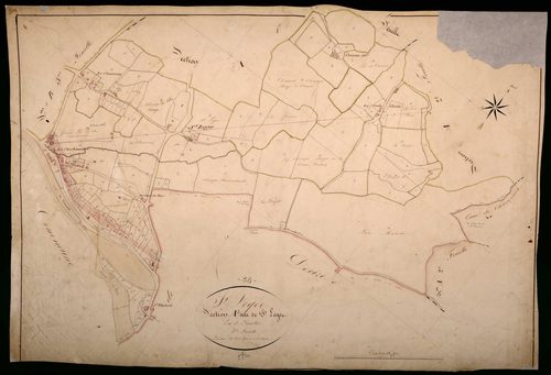 Saint-Léger-des-Vignes, cadastre ancien : plan parcellaire de la section A dite de Saint-Léger, feuille 3