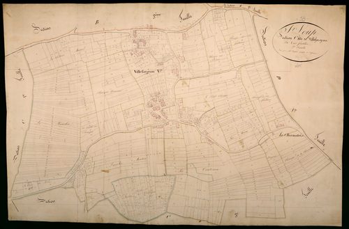 Saint-Loup, cadastre ancien : plan parcellaire de la section C dite de Villefargeau, feuille 2