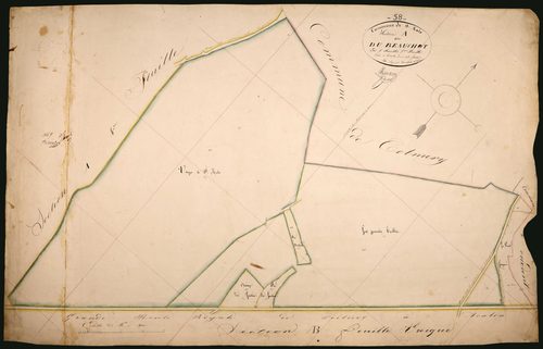 Saint-Malo-en-Donziois, cadastre ancien : plan parcellaire de la section A dite du Beauchot, feuille 5