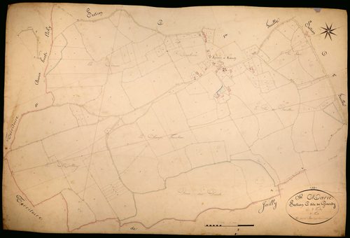 Sainte-Marie, cadastre ancien : plan parcellaire de la section C dite de Giverdy, feuille 2