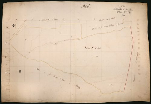 Saint-Martin-d'Heuille, cadastre ancien : plan parcellaire de la section A, feuille 4