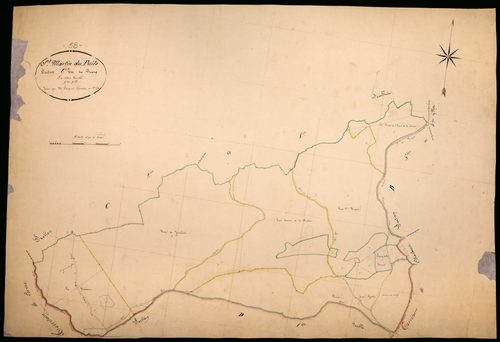 Saint-Martin-du-Puy, cadastre ancien : plan parcellaire de la section C dite du Bourg, feuille 3