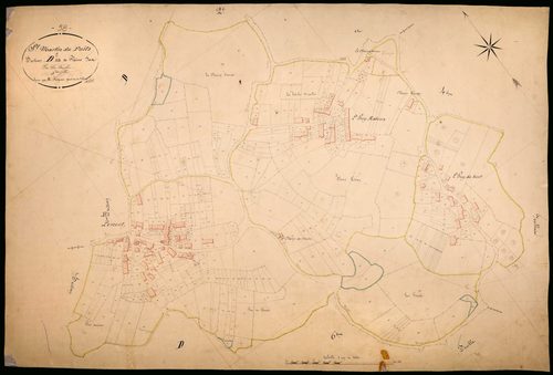Saint-Martin-du-Puy, cadastre ancien : plan parcellaire de la section D dite de Plainefas, feuille 5