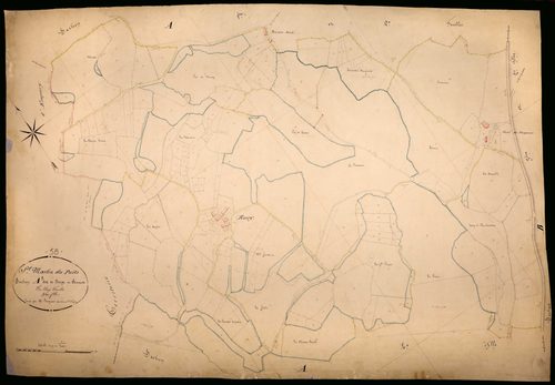 Saint-Martin-du-Puy, cadastre ancien : plan parcellaire de la section A dite de Berges et Seneux, feuille 3
