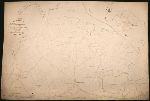 Saint-Martin-du-Puy, cadastre ancien : plan parcellaire de la section A dite de Berges et Seneux, feuille 5