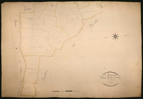 Saint-Maurice, cadastre ancien : plan parcellaire de la section A dite de Bussy, feuille 5