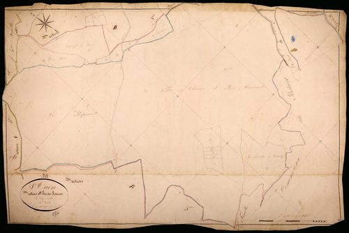 Saint-Ouen-sur-Loire, cadastre ancien : plan parcellaire de la section B dite des Essarts, feuille 4