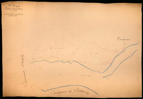 Saint-Ouen-sur-Loire, cadastre ancien : plan parcellaire de la section C dite du Bourg, feuille 2, annexe
