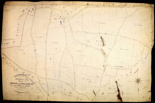 Saint-Parize-le-Châtel, cadastre ancien : plan parcellaire de la section A dite de Chéron et la Chasseigne, feuille 2