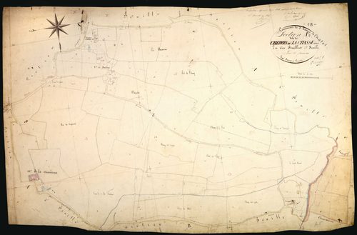 Saint-Parize-le-Châtel, cadastre ancien : plan parcellaire de la section A dite de Chéron et la Chasseigne, feuille 5