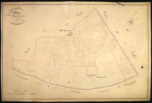 Saint-Père, cadastre ancien : plan parcellaire de la section C dite de Méneterau, feuille 3