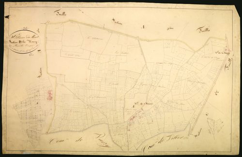 Saint-Pierre-du-Mont, cadastre ancien : plan parcellaire de la section B dite de Neuzy