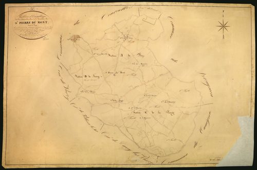 Saint-Pierre-du-Mont, cadastre ancien : tableau d'assemblage