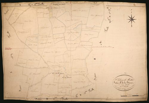 Saint-Pierre-le-Moûtier, cadastre ancien : plan parcellaire de la section A dite de la Beauce, feuille 4
