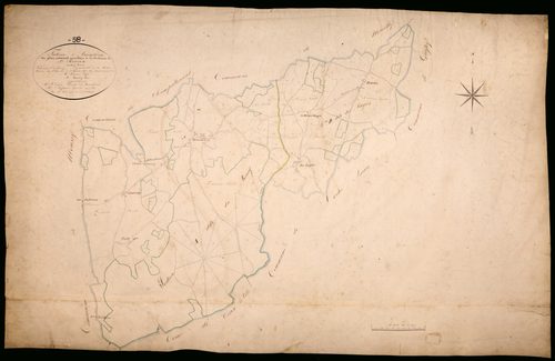 Saint-Révérien, cadastre ancien : tableau d'assemblage
