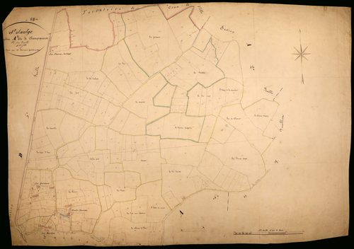 Saint-Saulge, cadastre ancien : plan parcellaire de la section A dite de Champigneux, feuille 1