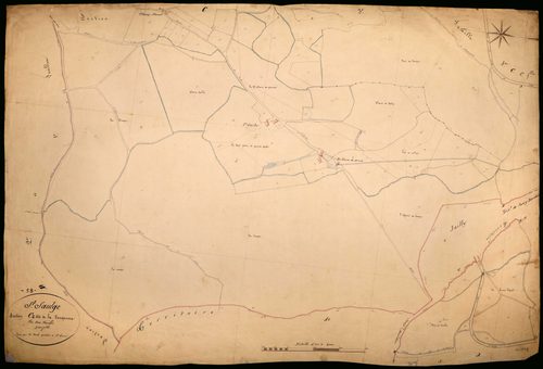 Saint-Saulge, cadastre ancien : plan parcellaire de la section C dite de la Longenne, feuille 2