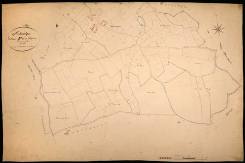 Saint-Saulge, cadastre ancien : plan parcellaire de la section B dite de Ranceau, feuille 7
