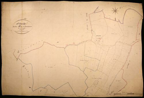 Saint-Saulge, cadastre ancien : plan parcellaire de la section A dite de Champigneux, feuille 2
