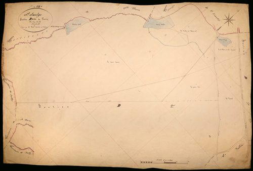 Saint-Saulge, cadastre ancien : plan parcellaire de la section D dite de Pouzy, feuille 3