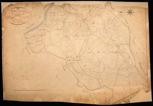 Sauvigny-les-Bois, cadastre ancien : tableau d'assemblage