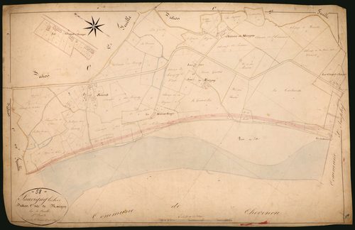 Sauvigny-les-Bois, cadastre ancien : plan parcellaire de la section C dite de Marigny, feuille 3