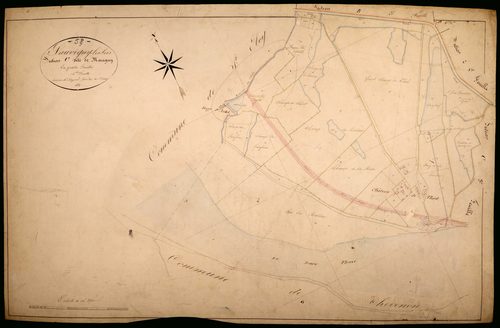 Sauvigny-les-Bois, cadastre ancien : plan parcellaire de la section C dite de Marigny, feuille 4